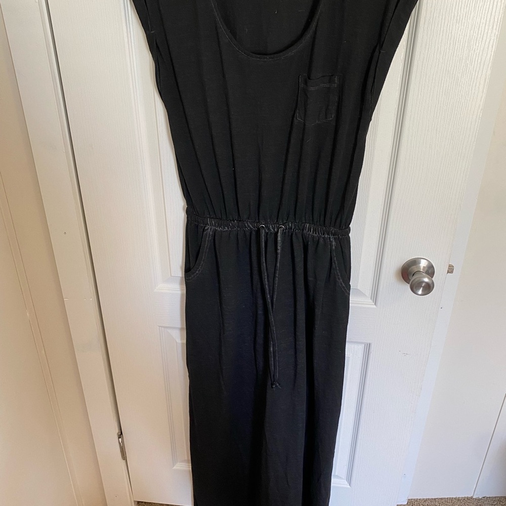 Time and Tru Cinchwaist Black Sleeveless Dress